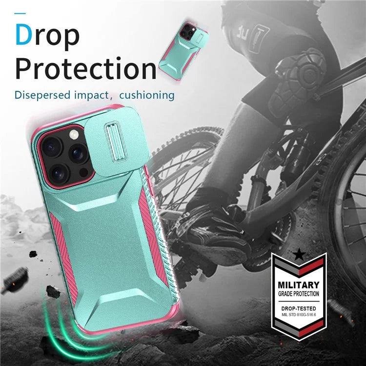 For iPhone 14 Pro Max Case Shockproof TPU+PC Camera Protection Phone Cover