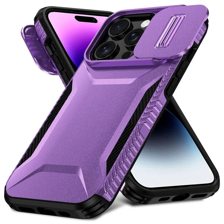 For iPhone 14 Pro Max Case Shockproof TPU+PC Camera Protection Phone Cover