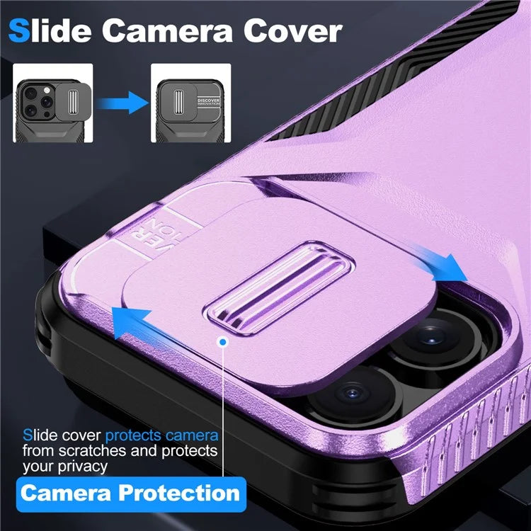 For iPhone 14 Pro Max Case Shockproof TPU+PC Camera Protection Phone Cover