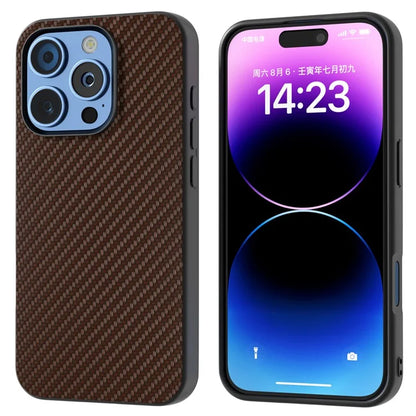 ABEEL For iPhone 16 Pro Case Carbon Fiber Texture PU+PC+TPU Phone Cover