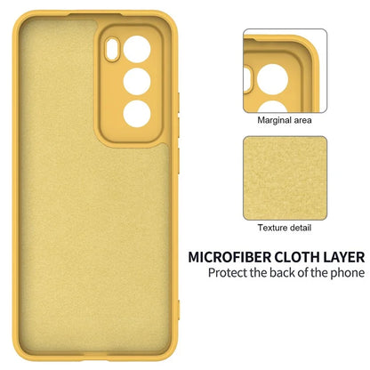 For Oppo Reno12 5G (Global) Protective Case Liquid Silicone Phone Cover with Wrist Strap