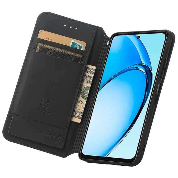 CASENEO 001 Series for Oppo A60 4G Case Pattern Leather Phone Cover RFID Blocking