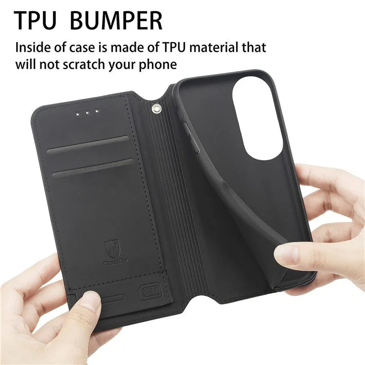 CASENEO 001 Series for Oppo A60 4G Case Pattern Leather Phone Cover RFID Blocking