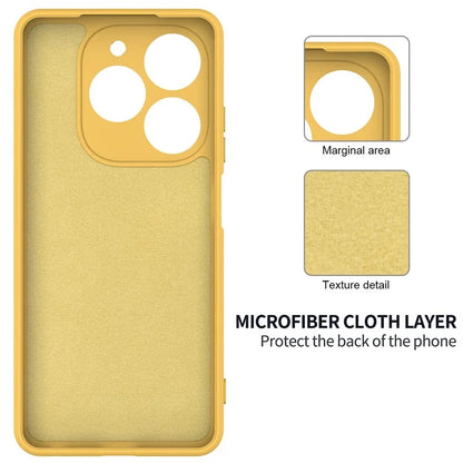 For itel P55 Case Liquid Silicone Anti-Drop Phone Cover with Wrist Strap