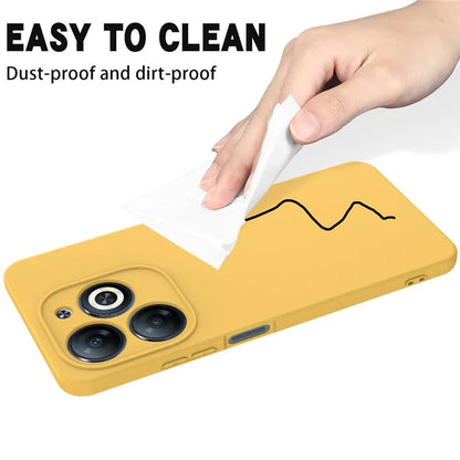 For itel P55 Case Liquid Silicone Anti-Drop Phone Cover with Wrist Strap