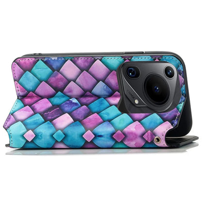 CASENEO 001 Series for Huawei Pura 70 Ultra Case RFID Blocking Leather Phone Cover Pattern Printed