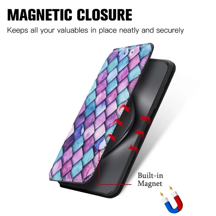 CASENEO 001 Series for Huawei Pura 70 Ultra Case RFID Blocking Leather Phone Cover Pattern Printed
