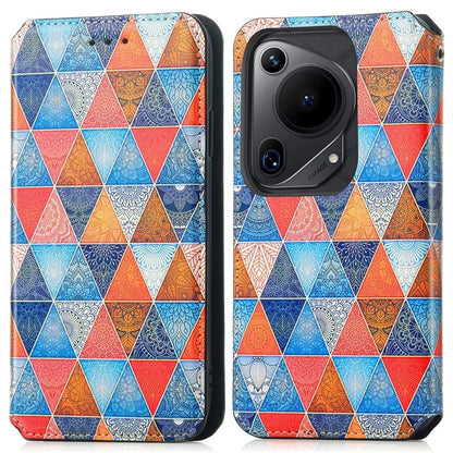 CASENEO 001 Series for Huawei Pura 70 Ultra Case RFID Blocking Leather Phone Cover Pattern Printed