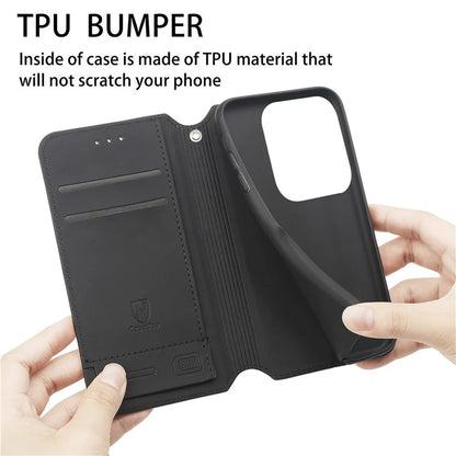 CASENEO 001 Series for Huawei Pura 70 Ultra Case RFID Blocking Leather Phone Cover Pattern Printed