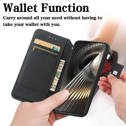 CASENEO 001 Series for Xiaomi Redmi Turbo 3 5G / Poco F6 5G Case Wallet Leather Phone Cover RFID Blocking
