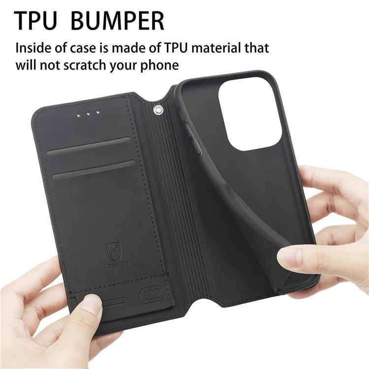 CASENEO 001 Series for Xiaomi Redmi Turbo 3 5G / Poco F6 5G Case Wallet Leather Phone Cover RFID Blocking