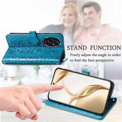 For Honor 200 5G Case Wallet Stand Leather Phone Cover Cute Cat Dog Pattern