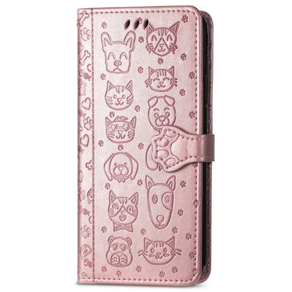 For Honor 200 5G Case Wallet Stand Leather Phone Cover Cute Cat Dog Pattern