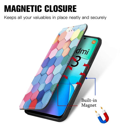 CASENEO 001 Series for Xiaomi Redmi 13 5G / 13 4G Case Folio Leather Phone Cover RFID Blocking