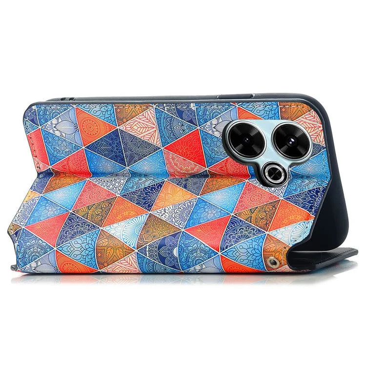 CASENEO 001 Series for Xiaomi Redmi 13 5G / 13 4G Case Folio Leather Phone Cover RFID Blocking