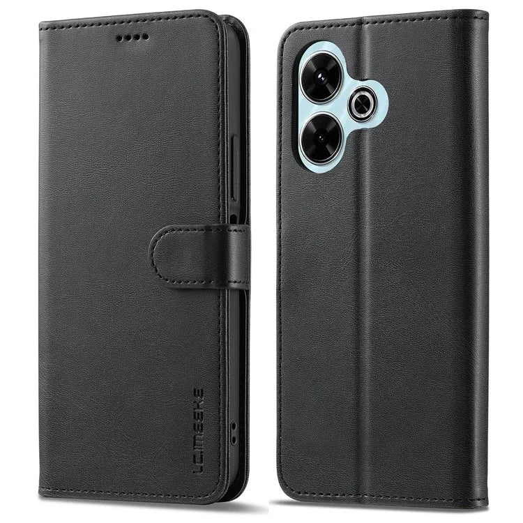 LC.IMEEKE For Xiaomi Redmi 13 5G / 13 4G Case Wallet Calf Texture Leather Phone Cover