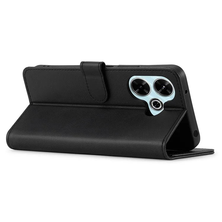 LC.IMEEKE For Xiaomi Redmi 13 5G / 13 4G Case Wallet Calf Texture Leather Phone Cover