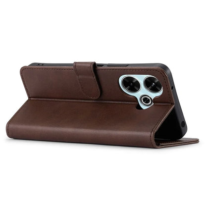 LC.IMEEKE For Xiaomi Redmi 13 5G / 13 4G Case Wallet Calf Texture Leather Phone Cover