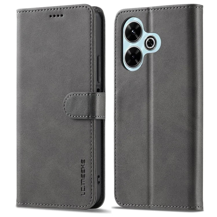 LC.IMEEKE For Xiaomi Redmi 13 5G / 13 4G Case Wallet Calf Texture Leather Phone Cover