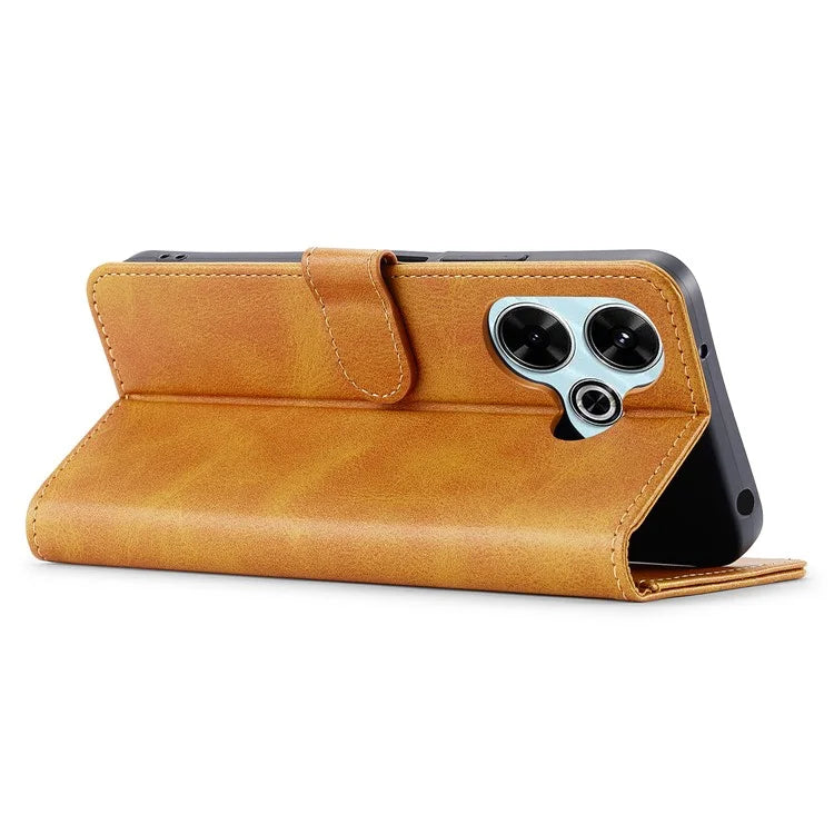 LC.IMEEKE For Xiaomi Redmi 13 5G / 13 4G Case Wallet Calf Texture Leather Phone Cover