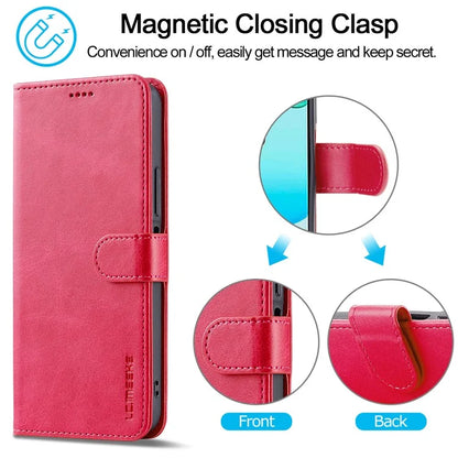 LC.IMEEKE For Xiaomi Redmi 13 5G / 13 4G Case Wallet Calf Texture Leather Phone Cover