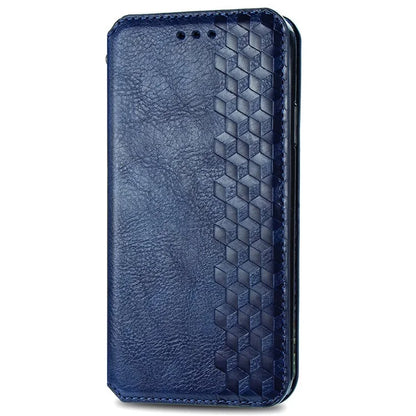 For Xiaomi Redmi Turbo 3 5G / Poco F6 5G Case Leather Strong Magnetic Phone Cover Imprinted Rhombus