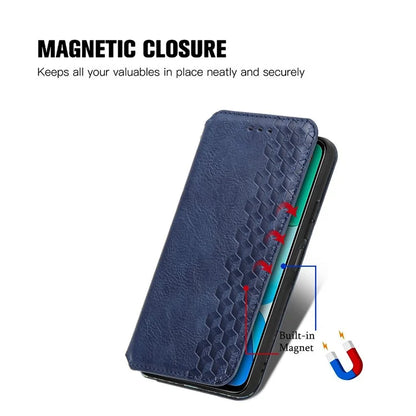 For Xiaomi Redmi 13 5G / 13 4G Case Rhombus Pattern Imprinted Leather Phone Cover Wallet Stand Card Slots