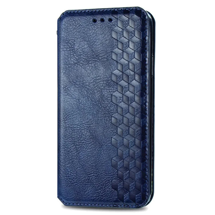 For Xiaomi Redmi 13 5G / 13 4G Case Rhombus Pattern Imprinted Leather Phone Cover Wallet Stand Card Slots