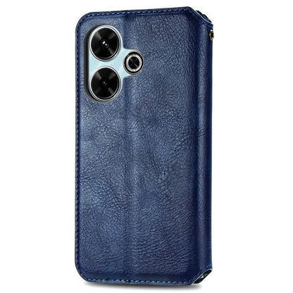 For Xiaomi Redmi 13 5G / 13 4G Case Rhombus Pattern Imprinted Leather Phone Cover Wallet Stand Card Slots
