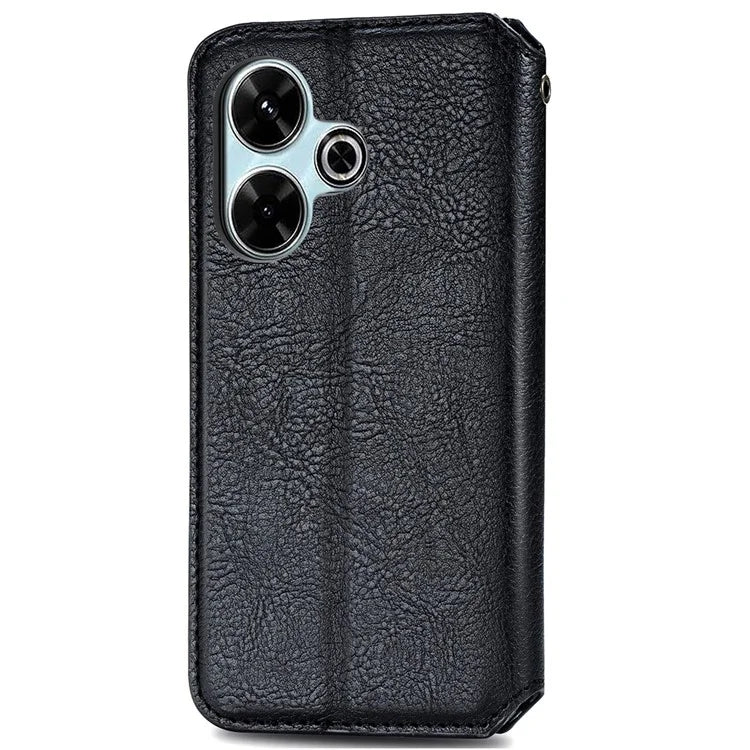 For Xiaomi Redmi 13 5G / 13 4G Case Rhombus Pattern Imprinted Leather Phone Cover Wallet Stand Card Slots