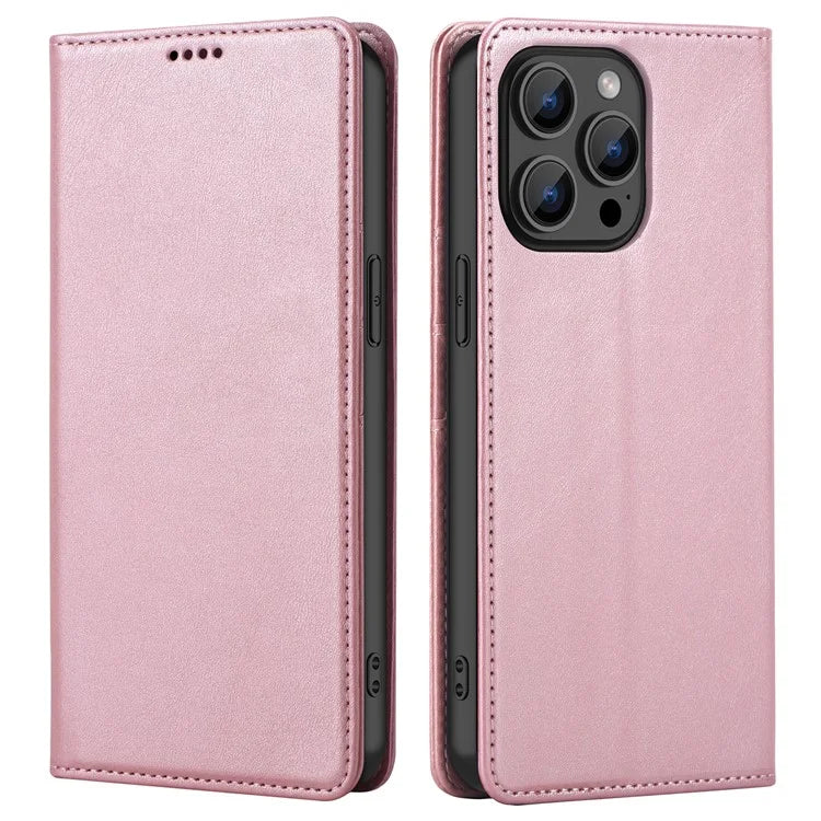 For iPhone 15 Pro Max Case RFID Blocking Wallet PU Leather Flip Phone Cover