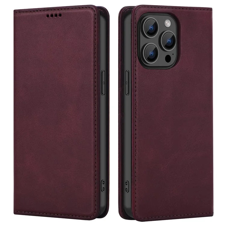 For iPhone 15 Pro Max Case RFID Blocking Wallet PU Leather Flip Phone Cover