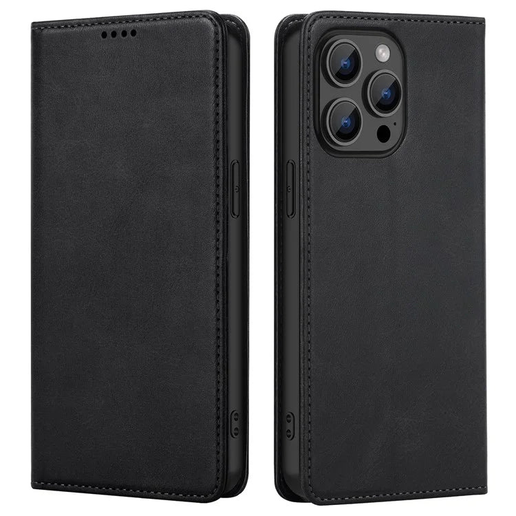 For iPhone 15 Pro Max Case RFID Blocking Wallet PU Leather Flip Phone Cover