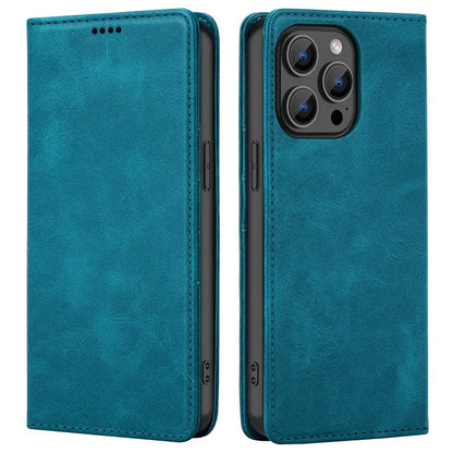 For iPhone 15 Pro Max Case RFID Blocking Wallet PU Leather Flip Phone Cover