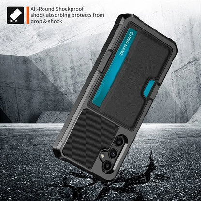 ZM02 For Samsung Galaxy A25 5G (Global) (161.0 X 76.5 X 8.3mm) Case Card Slot Leather+TPU Defender Phone Cover