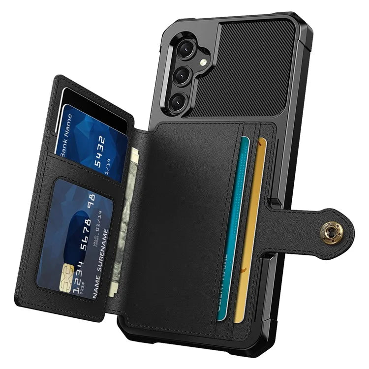 ZM03 For Samsung Galaxy A25 5G (Global) (161.0 X 76.5 X 8.3mm) Case PU Leather+TPU Anti Fall Phone Cover Card Slots