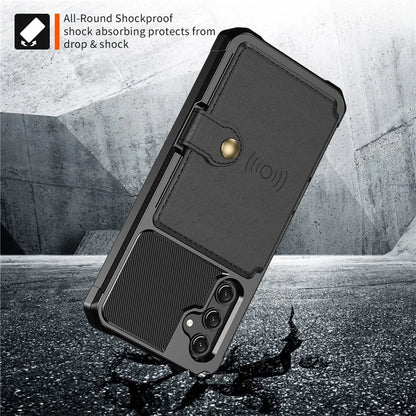 ZM03 For Samsung Galaxy A25 5G (Global) (161.0 X 76.5 X 8.3mm) Case PU Leather+TPU Anti Fall Phone Cover Card Slots