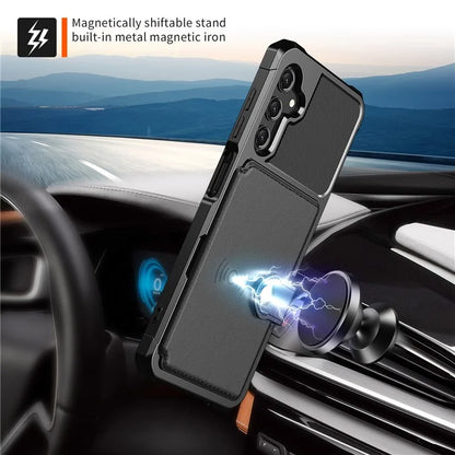 ZM03 For Samsung Galaxy A25 5G (Global) (161.0 X 76.5 X 8.3mm) Case PU Leather+TPU Anti Fall Phone Cover Card Slots
