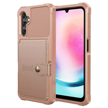 ZM03 For Samsung Galaxy A25 5G (Global) (161.0 X 76.5 X 8.3mm) Case PU Leather+TPU Anti Fall Phone Cover Card Slots