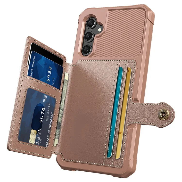 ZM03 For Samsung Galaxy A25 5G (Global) (161.0 X 76.5 X 8.3mm) Case PU Leather+TPU Anti Fall Phone Cover Card Slots