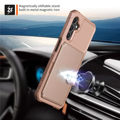 ZM03 For Samsung Galaxy A25 5G (Global) (161.0 X 76.5 X 8.3mm) Case PU Leather+TPU Anti Fall Phone Cover Card Slots
