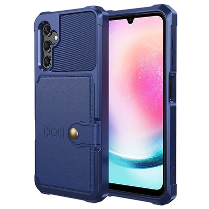 ZM03 For Samsung Galaxy A25 5G (Global) (161.0 X 76.5 X 8.3mm) Case PU Leather+TPU Anti Fall Phone Cover Card Slots