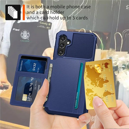 ZM03 For Samsung Galaxy A25 5G (Global) (161.0 X 76.5 X 8.3mm) Case PU Leather+TPU Anti Fall Phone Cover Card Slots