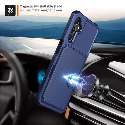 ZM03 For Samsung Galaxy A25 5G (Global) (161.0 X 76.5 X 8.3mm) Case PU Leather+TPU Anti Fall Phone Cover Card Slots