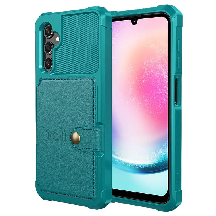 ZM03 For Samsung Galaxy A25 5G (Global) (161.0 X 76.5 X 8.3mm) Case PU Leather+TPU Anti Fall Phone Cover Card Slots