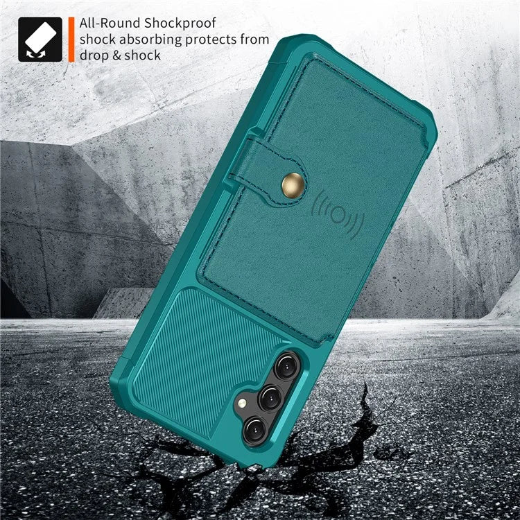 ZM03 For Samsung Galaxy A25 5G (Global) (161.0 X 76.5 X 8.3mm) Case PU Leather+TPU Anti Fall Phone Cover Card Slots