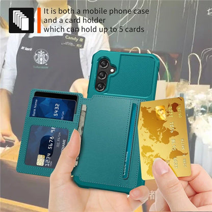 ZM03 For Samsung Galaxy A25 5G (Global) (161.0 X 76.5 X 8.3mm) Case PU Leather+TPU Anti Fall Phone Cover Card Slots