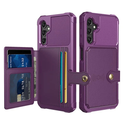 ZM03 For Samsung Galaxy A25 5G (Global) (161.0 X 76.5 X 8.3mm) Case PU Leather+TPU Anti Fall Phone Cover Card Slots