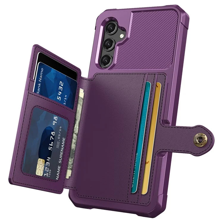 ZM03 For Samsung Galaxy A25 5G (Global) (161.0 X 76.5 X 8.3mm) Case PU Leather+TPU Anti Fall Phone Cover Card Slots
