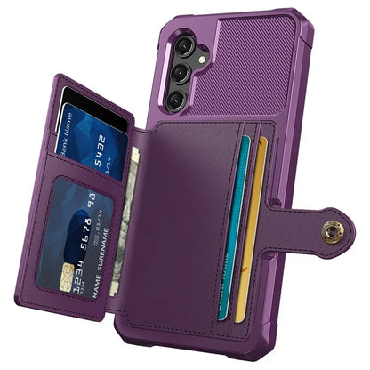 ZM03 For Samsung Galaxy A25 5G (Global) (161.0 X 76.5 X 8.3mm) Case PU Leather+TPU Anti Fall Phone Cover Card Slots